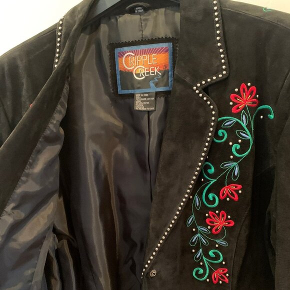 Cripple Creek Vintage Suede Leather Jacket NWOT - Picture 8 of 9